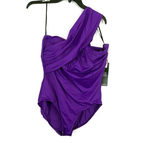 Magicsuit Women’s Purple Slimming One Piece Swimsuit Size 16